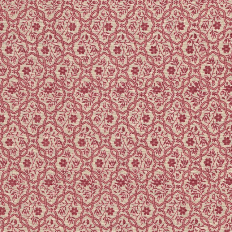 Andover Di Ford Oak Alley ecru rode trellis