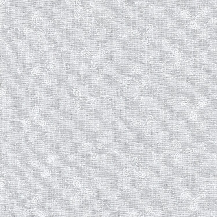 Henry Glass Quilters Flour V wit met wit werkje