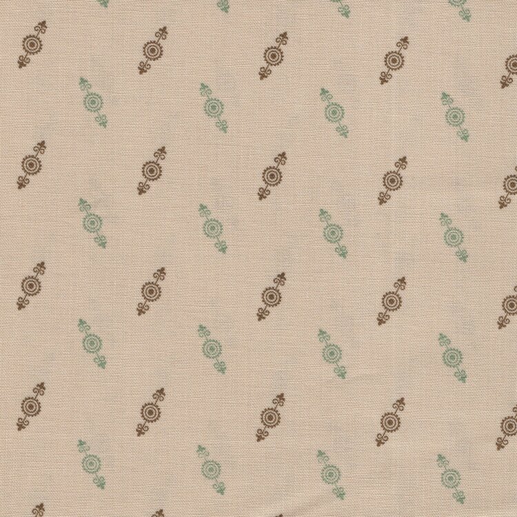 Andover Ayla ecru blauw en tan werkje