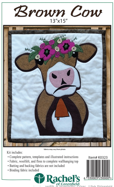 Brown Cow, compleet pakket miniquilt