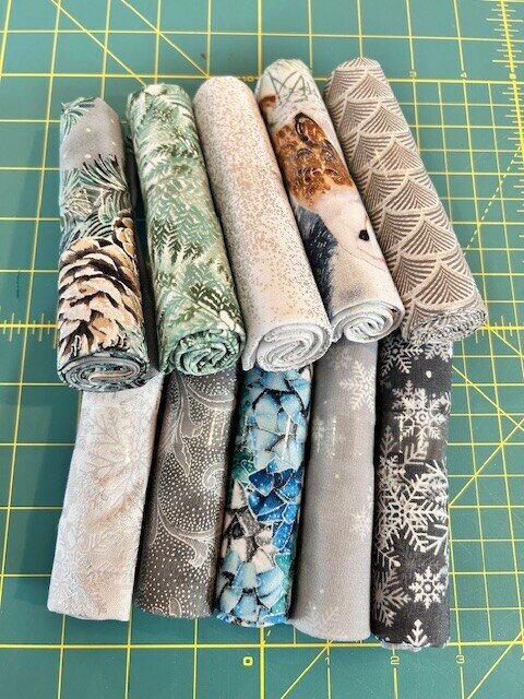 Fat Quarter pakket Kerst Zilver