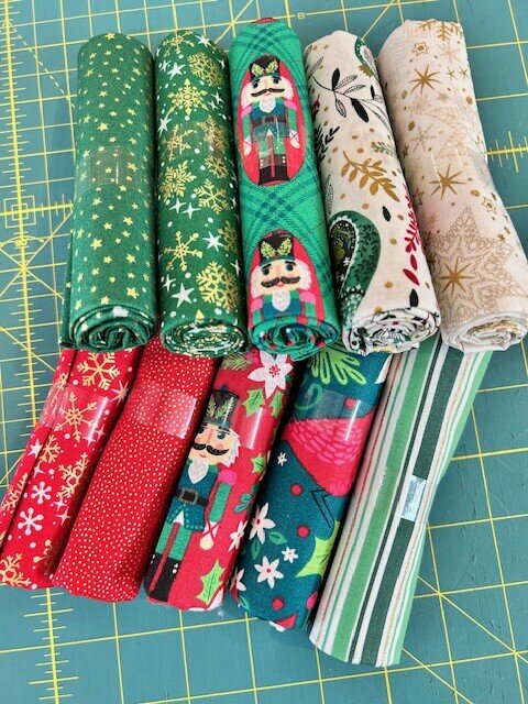 Fat Quarter pakket Kerst fris rood/groen (1)