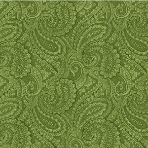 South Sea Imports dubbelbreed groen Paisley