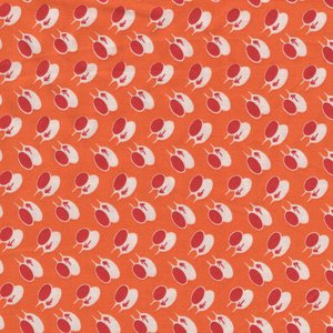Marcus Fabrics Aunt Grace Sew Charming oranje rood werkje