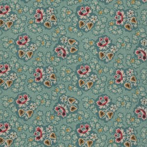 Andover Di Ford Oak Alley blauwgroen rood/oker werkje