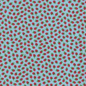 Windham Sugarcube blauw rood aardbeitje