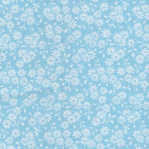 Windham Sugarcube blauw wit bloemetje