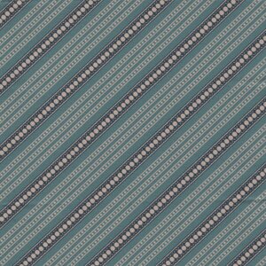 Andover Mayfair June blauwgroen diagonale streep