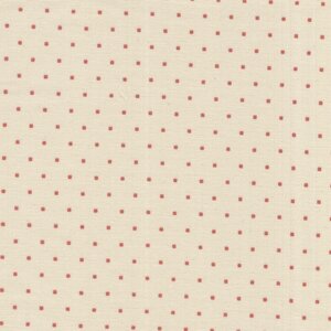 Andover Dahlia ecru roze vierkant stipje