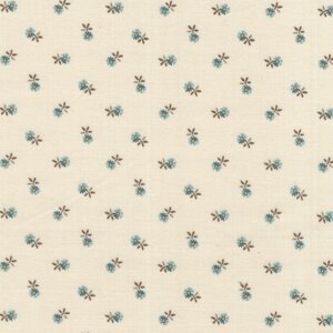 Andover Dahlia ecru klein blauw bloemetje