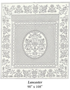 Wholecloth Quilt Top Lancaster naturel