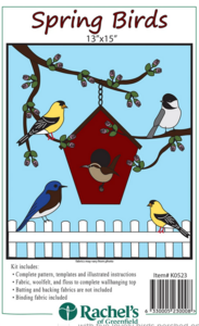 Spring Birds, compleet pakket miniquilt