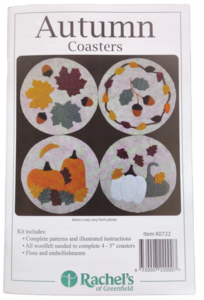 Autumn coasters, compleet pakket wolvilt project