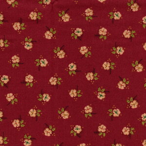`Henry Glass Flower pot prints rood ecru bloemetje