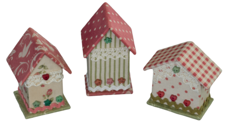 3 Mini Houses kartonnage kit