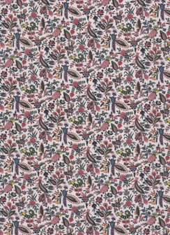 Maison Sajou Toile de Jouy Les Coquecigrues mini ecru figuurtjes
