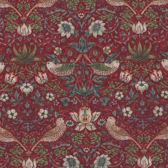 Free Spirit / Morris &amp; co. Kelmscott rood strawberry thief klein