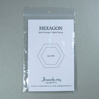 Stempel Hexagon 3/4 inch Jeanneke.com
