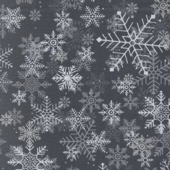 Hoffman California Kerst zwart grijs ombre zilveren sterren
