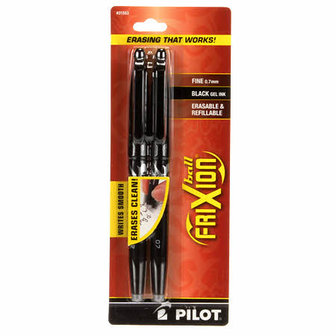 Pilot Frixion pen zwart