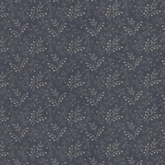 Windham Fabrics Country Soiree blauw taupe takje