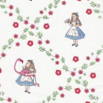 Craft Cotton Company Alice in Wonderland wit Alice Floral