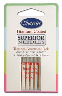 Superior Titanium-Coated Topstitch naalden assortiment