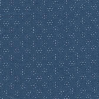 Marcus Fabrics Bountiful Blues blauw cirkel stipje