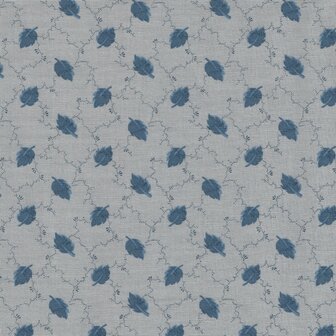 Marcus Fabrics Bountiful Blues licht blauw blaadje