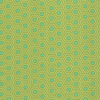 Free Spirit Tula Pink True Colors groen hexagon