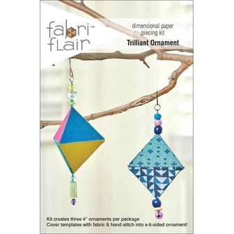 Fabri Flair Trilliant Ornament dimensional paper piecing kit