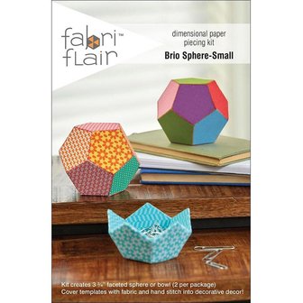 Fabri Flair Brio Sphere-Small dimensional paper piecing kit