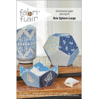 Fabri Flair Brio Sphere-Large dimensional paper piecing kit