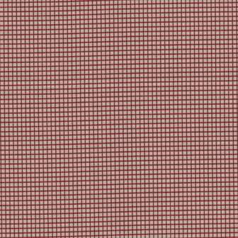Marcus Fabrics ReproReds ecru met rood mini ruitje