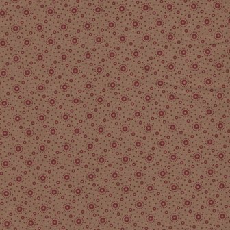 Marcus Fabrics ReproReds tan rood stipjes