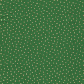 Makeower Christmas groen met gouden puntjes