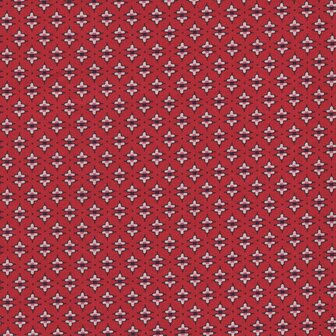 Marcus Fabrics Aunt Grace Sew Charming rood wit werkje