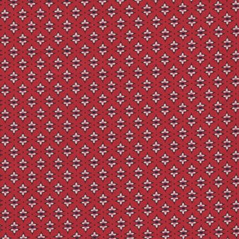 Marcus Fabrics Aunt Grace Sew Charming rood wit werkje