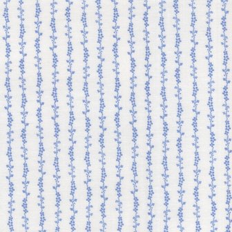 Windham Fabrics Gather ecru blauw streepje