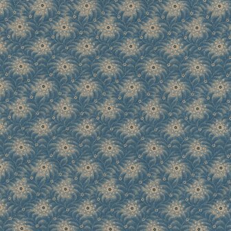 Marcus Fabrics A Return To Elegance middel blauw ecru werkje