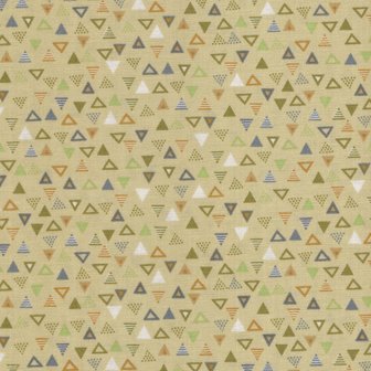 Andover/Makeower Baby Safari groen driehoekjes
