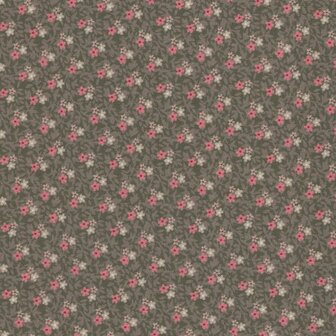 Windham Hudson taupe roze bloemetje