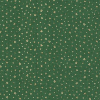 Andover Kerstseries groen gouden sterretjes