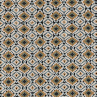Andover Le Chateau blauw oker ruitje