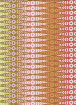 Free Spirit Tula Pink Moon Garden groen-roze geometrisch