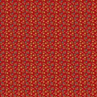 Henry Glass Yeoville rood bloemetje
