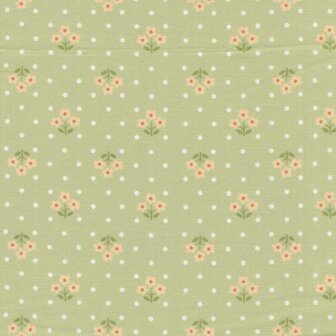Andover Plain and Simple licht groen bloemetje