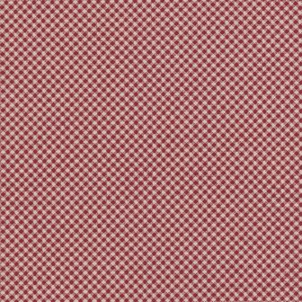 Henry Glass Garnet &amp; Gingham diagonaal mini ruitje