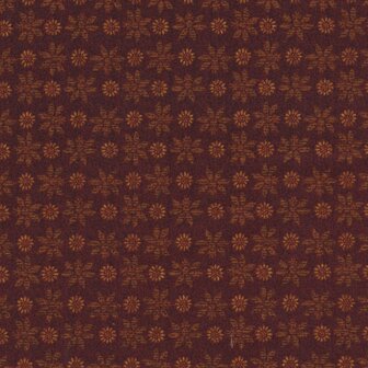 Henry Glass Oak and Maple rood bloemetje