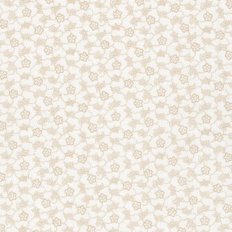 Andover Latte Floral Dots ecru werkje